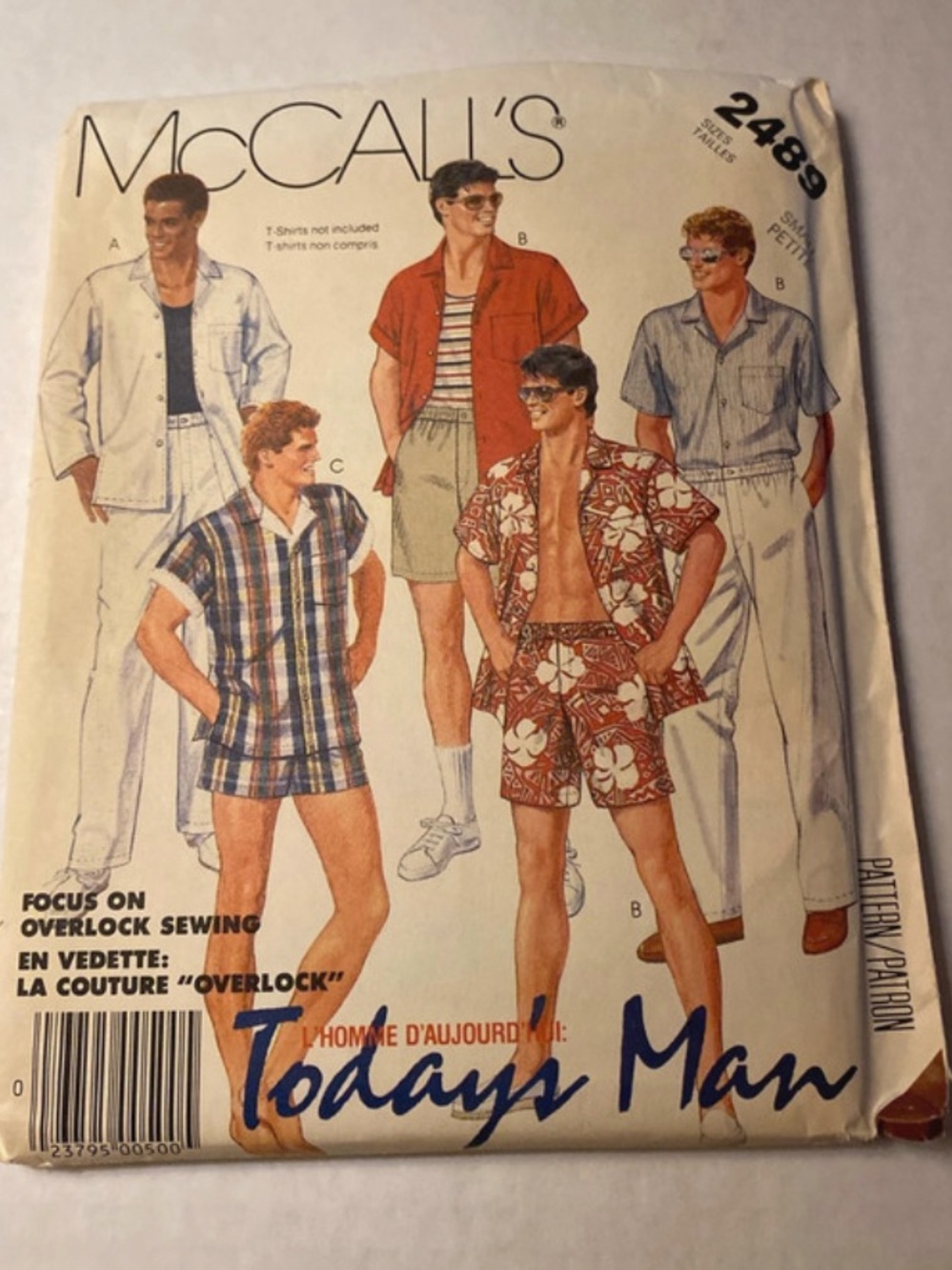 McCall's Men's Vintage Sewing Pattern - Multi-Color Casual Shirts & Shorts